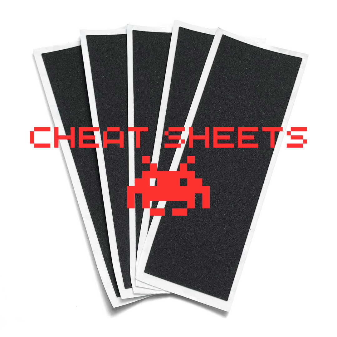 CHEAT SHEETS (5 PACK)